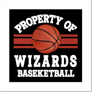 Proud Name Wizards Graphic Property Vintage Basketball Posters and Art